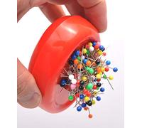 Trimz Coussin magnétique à épingles Rouge 12 x 8 x 3 cm