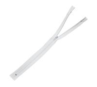 Trimz Fermeture éclair à Sens Unique Blanche de 18 cm avec Dents de 4 mm, 1 pièce, Polyester, 18 cm