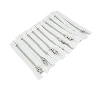 Trimz Fermeture éclair en métal Blanc 22 cm