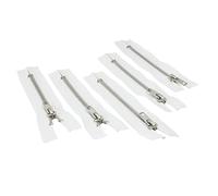 Trimz Fermeture éclair en métal, blanc, 22 cm