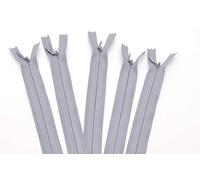 Trimz Fermeture Éclair invisible réglable Gris 60 cm
