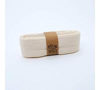 Trimz Ruban à chevrons 100% coton, naturel, 50 mm x 10 m