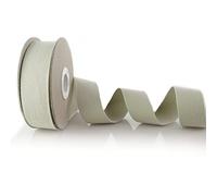 Trimz Sangle en coton, gris clair, 30 mm x 10 m