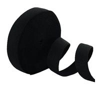 Trimz Sangle en coton, noir, 25 mm x 10 m