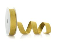 Trimz Sangle en coton, or ancien, 25 mm x 5 m