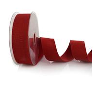 Trimz Sangle en coton Rouge foncé 25 mm x 10 m