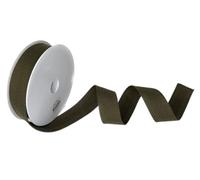 Trimz Sangle en Coton très résistante, Baumwolle, café, 25mm x 5m