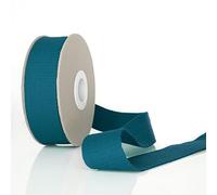 Trimz Sangle en Coton très résistante, Bleu Acier, 25mm x 10m