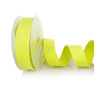 Trimz Sangle en coton très résistante, jaune fluo, 30 mm x 10 m
