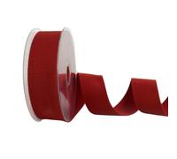 Trimz Sangle en coton très résistante, rouge foncé, 30 mm x 10 m