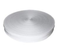 Trimz Sangle en polypropylène à Chevrons, Blanc, 38mm x 100m, Set de 5 Pièces