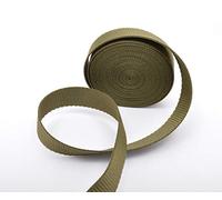 Trimz Toile PP-25-Olive-5 m Sangle, Polypropylène, Vert Olive, 25mm x 5m, Set de 5 Pièces
