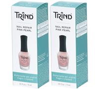 TRIND® Vernis durcisseur et renforçateur pour ongles cassants mous - Perle Rose À Ongles 2x9 ml