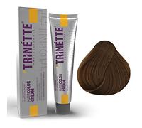 Trinette Professionnelle No 7.7 Brun Noisette Permanente Crème Colorante 100 ml - Tons Café & Chocolat Chauds, Couleur Profonde, Haute Couvrance, Qualité Salon Longue Durée