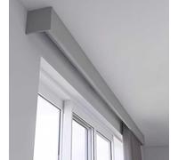 Tringle à panneau de montagne en alliage d'aluminium de 7 m - Rail droit pour balcon et décoration de bureau, accessoire de maison gris, traitement de fenêtre élégant, durable et léger