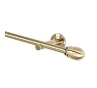 Tringle à rideau 16 mm, 1 tringle en or antique, 360 cm avec embout Belluno