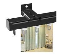 Tringle à rideau carrée en aluminium - Installation facile - Système de montage au plafond antirouille personnalisable pour un fonctionnement fluide - Idéal pour la décoration de la maison et du