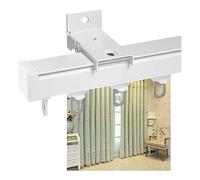 Tringle à rideau carrée en aluminium personnalisée, installation facile, support de plafond antirouille et élégant, parfait pour la décoration de la maison, améliore l'élégance de l'espace de vie.