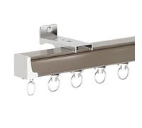 Tringle à rideau champagne de 28 cm en alliage d'aluminium pour baies vitrées, salles de bains, cuisines, balcons et magasins de vêtements Design réglable et durable