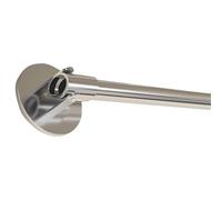 Tringle à Rideau D'angle pour Placard Mural,Support Acier pour Rideau Douche,Tringle Télescopique Pivotante 180°,Tringles à Rideaux Inclinées,Tringle Rideau Antidérapante(Size:50-70cm,Color:argent)