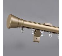 Tringle à rideau de 3,5 m de qualité supérieure - Rail simple rond pour rideaux coulissants lisses - Tringle à rideau de douche murale réglable et découpable, parfaite pour la décoration de la chambre