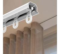 Tringle à rideau de douche à montage au plafond, rail caché pour chambre à coucher, balcon, barre intégrée pour bureau, appartement, barre découpable