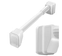 Tringle À Rideau De Douche Barre Rideau Extensible Sans Perçage 3m 4m 5m, Tringle Télescopique, Ne Rouille Jamais Tringle Extensible Pour Rideaux De Chambre À Coucher(Blanc,410-500cm)
