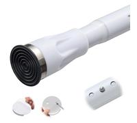 Tringle à rideau de douche blanche sans perçage, 106,7 à 292,1 cm, réglable, très résistante, pour salle de bain, placard, fenêtres