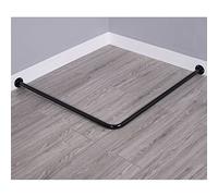 Tringle à rideau de douche d'angle en forme de L pour dressing - 90 x 110 cm - Solution d'étagère réglable pour un rangement et une organisation élégants