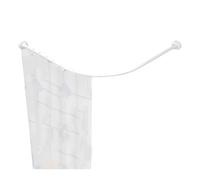 Tringle à rideau de douche en forme de L antirouille - Barre d'angle réglable en L pour salle de bain - Idéale pour vitrine de magasin de vêtements et élégante