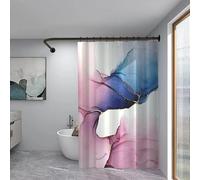 Tringle à Rideau de Douche en Forme de L Extensible sans Perçage Extensible Acier Inoxydable 304,Barre d'angle en Métal Universelle pour Salle de Bain, Baignoir(Size:D 70-95cm x 105-165cm,Color:Noir)
