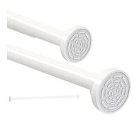 Tringle à rideau de douche extensible 120-215 CM (47"-82") en acier inoxydable sans perçage, rail de rideau de douche pour porte, barre de tension, antidérapant, ne rouille jamais, ne s'effondre