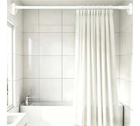 Tringle à Rideau de Douche Extensible 40-500 cm Barre Télescopique Extensible Antirouille Antidérapante Barre Rideau Douche Sans Perçage Acier Inoxydable pour Cuisine