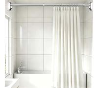 Tringle à Rideau de Douche Extensible 40-500 cm Barre Télescopique Extensible Antirouille Antidérapante Barre Rideau Douche Sans Perçage Acier Inoxydable pour Cuisine