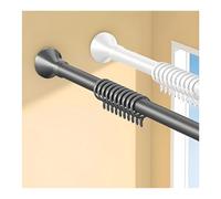 Tringle à Rideau de Douche Extensible 40-500 cm, Réglable Inoxydable Sans Perçage Tringle à Rideau de Douche Barre Télescopique for Salle de Bain Fenêtre Cuisine(Gris,2.6-3.5m/103"-137")