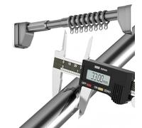 Tringle à rideau de douche extensible à tension réglable de 40 à 500 cm, installation sans perçage, parfaite pour rideaux de douche et usage domestique