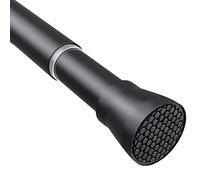 ZipGlo 1 pièce Tige de rideau de douche 28-48inch Tige de rideau de douche blanche sans perçage Tige de rideau à tension adjustable pour fenêtres Tige de rideau à ressort de pression pour entrées