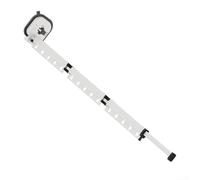 Tringle à rideau de douche pliable réglable avec support mural, crée des cloisons imperméables avec L, diamant et formes, adaptée pour organiser les espaces de douche et de buanderie (blanc (trois