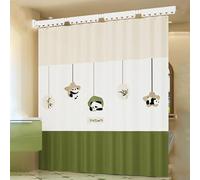 Tringle à rideau de douche pliable réglable sans perçage antirouille réglable avec rideaux de douche inclus Idéal pour salle de bain et magasin de vêtements