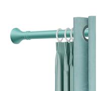 Tringle à rideau de douche réglable robuste de 40 à 500 cm, sans perçage, pour salle de bain, placard, cuisine - Vert (210-300 cm)