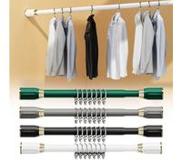 Tringle à rideau de douche réglable sans perçage 60 90 cm 80 120 cm 160 270 cm Parfait pour les cloisons de séparation de pièce Utilisation en extérieur Couleur verte Facile à installer