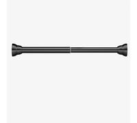 Tringle à rideau de douche réglable sans perçage extensible pour salon, cuisine, extérieur, terrasse, 1,27 à 2,25 m, installation facile, utilisation polyvalente