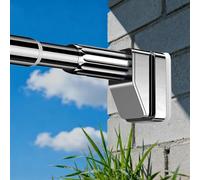 Tringle à rideau de douche télescopique 40-500cm, Tringle Rideau Douche, Tringle De Tension Sans Perçage pour salon, salle de bain et Chambre à coucher fenêtre(Acier inoxydable,50-75cm)