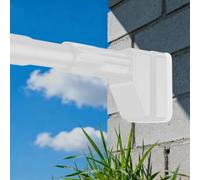 Tringle à rideau de douche télescopique 40-500cm, Tringle Rideau Douche, Tringle De Tension Sans Perçage pour salon, salle de bain et Chambre à coucher fenêtre(Blanc,160-250cm)