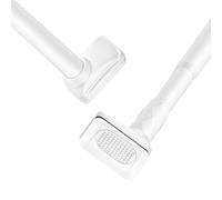 Tringle à rideau de douche télescopique en acier inoxydable sans perçage 40-500 cm de diamètre 33 mm idéale pour salle de bain et cuisine (blanc 260-350 cm)