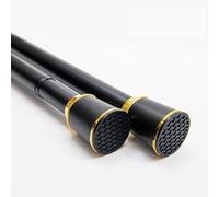 Tringle à rideau de douche télescopique réglable sans perçage 40-500 cm pour salle de bain, chambre à coucher, balcon - Noir - Facile à installer - Économie d'espace - 3,1 à 4 m