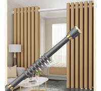 Tringle à rideau de douche télescopique réglable, sans perçage, extensible de 0,4 à 5 m, utilisation en intérieur/extérieur, installation facile, gris, 2,1 à 3 m - Polyvalente et durable.