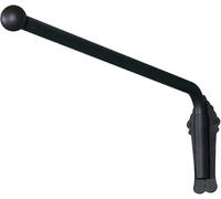 Tringle à rideau de fenêtre robuste avec embouts - 40 kg - En métal - Diamètre : 25 mm - Noir - 120 cm