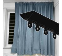 Tringle à rideau de plafond invisible ultra fine silencieuse pour rideaux de séparation de chambre d'hôpital Installation simple 1 4 m de long Idéal pour la maison et le bureau