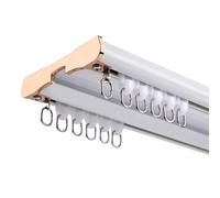 Tringle à rideau de plafond réglable en aluminium blanc de 480 cm avec kit complet d'accessoires décoratifs en acier pour draperie, parfait pour la décoration de la maison